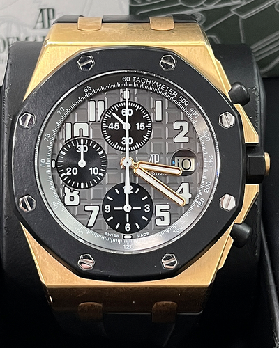 2007 Audemars Piguet Royal Oak Offshore 42MM Grey Dial Rubber Strap (25940OK.OO.D002CA.01.A)