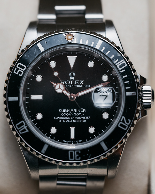 Rolex Submariner Date 40MM  Black Dial Steel Bracelet (16610LN)