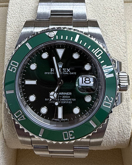 2018 Rolex Submariner Date “Hulk” 40MM Green Dial Oyster Bracelet (116610LV)