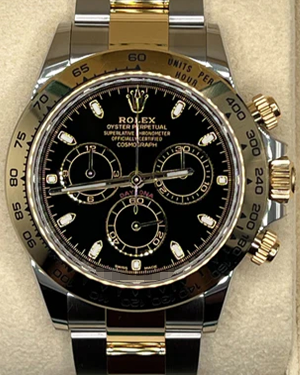 2023 Rolex Cosmograph Daytona Yellow Gold and Oystersteel Black Dial (116503)