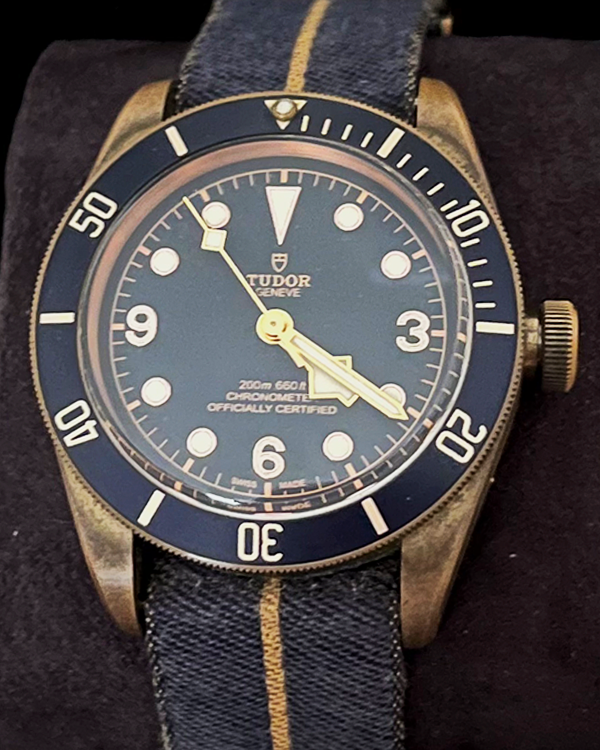 2021 Tudor Black Bay Bronze 43MM Blue Dial Textile Strap (79250BB)