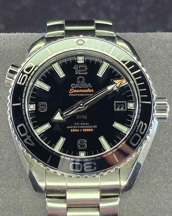 2023 Omega Seamaster Planet Ocean 600M 43.5MM Black Dial Steel Bracelet (215.30.44.21.01.001)