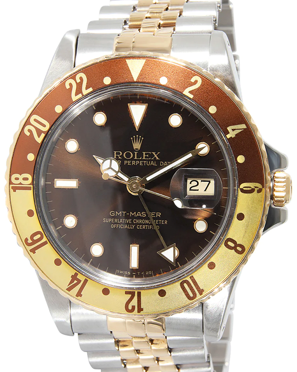 Rolex GMT-Master Vintage 40MM Brown Dial Two-Tone Jubilee Bracelet (16573)