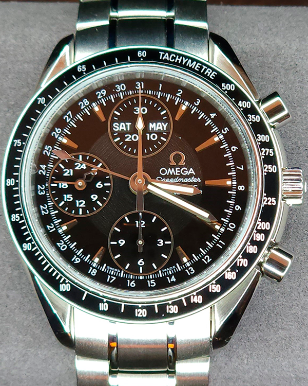 Omega Speedmaster Day Date 40MM Black Dial Steel Bracelet (3220.50.00)