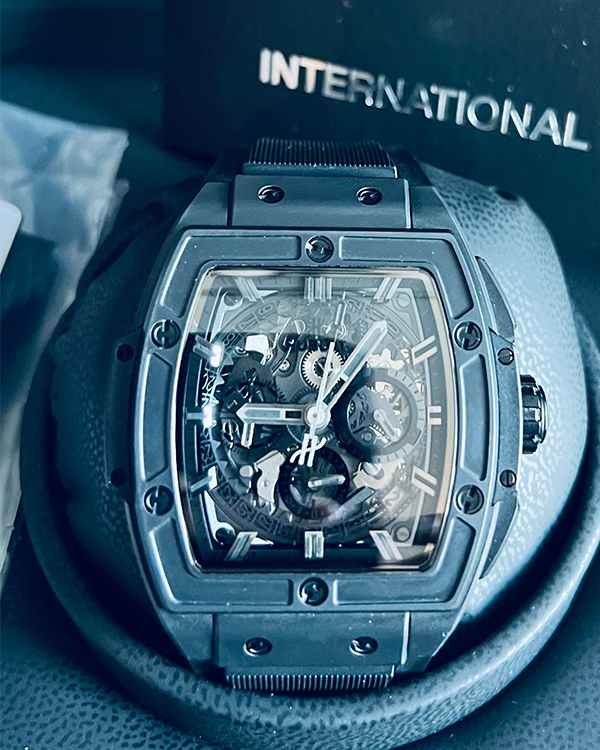 2018 Hublot Spirit of Big Bang All Black Limited Edition Ceramic Skeleton Dial (641.CI.0110.RX)