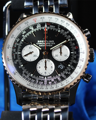 2019 Breitling Navitimer 1 B01 Chronograph 46MM Black Dial Steel Bracelet (UB0127211B1A1)