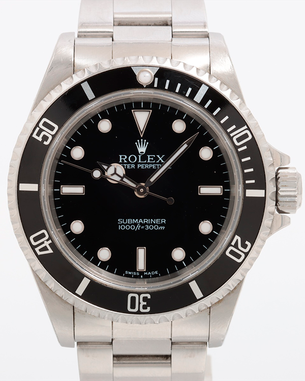 2001 (K Serial) Rolex Submariner No-Date 40MM Black Dial Oyster Bracelet (14060M)