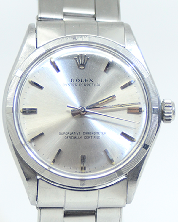 Rolex Oyster Perpetual Vintage 34MM Silver Dial Oyster Bracelet (1003)