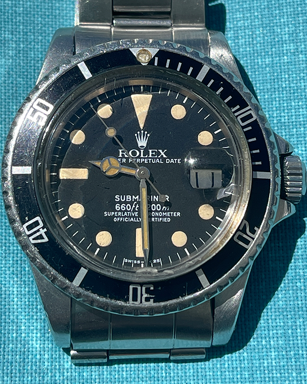 1977 (5.0 Mill Serial) Rolex Submariner Vintage 40MM Black Patina Dial Oyster Bracelet (1680)