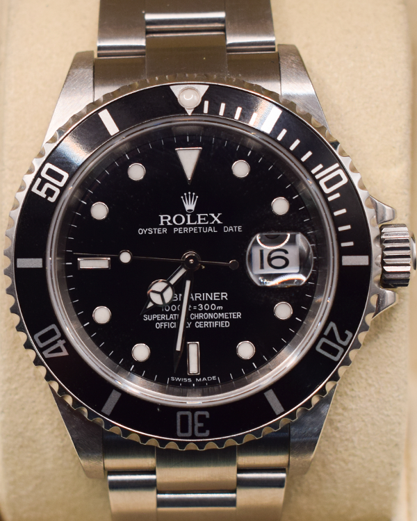 2006 (Z Series) Rolex Submariner Date 40MM Black Dial Oyster Bracelet (16610)