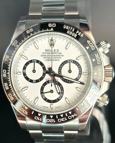 2024 Rolex Cosmograph Daytona 40MM "Panda" White Dial Steel Bracelet (126500LN)