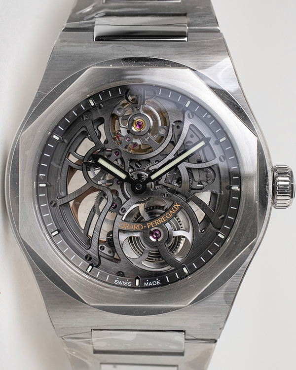 2023 Girard-Perregaux Laureato Skeleton 42MM Skeleton Dial Steel Bracelet (81015-11-001-11A)