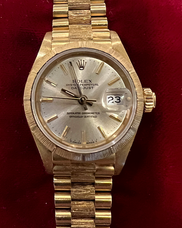 1989 Rolex Lady-Datejust President Yellow Gold Champagne Dial (69278)