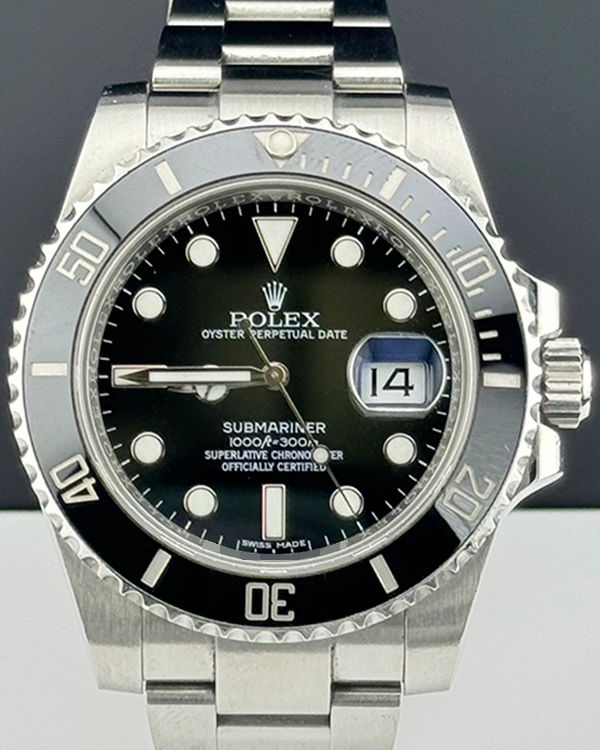 2016 Rolex Submariner Date 40MM Black Dial Oyster Bracelet (116610LN)