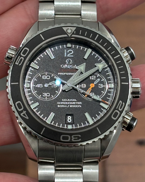 Omega Seamaster Planet Ocean Chronograph 45.5MM Black Dial Steel Bracelet (232.30.46.51.01.001)