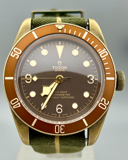 No Reserve - 2017 Tudor Black Bay Bronze 43MM Brown Dial Textile Strap (79250BM)