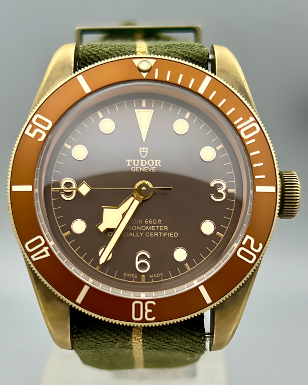 No Reserve - 2017 Tudor Black Bay Bronze 43MM Brown Dial Textile Strap (79250BM)