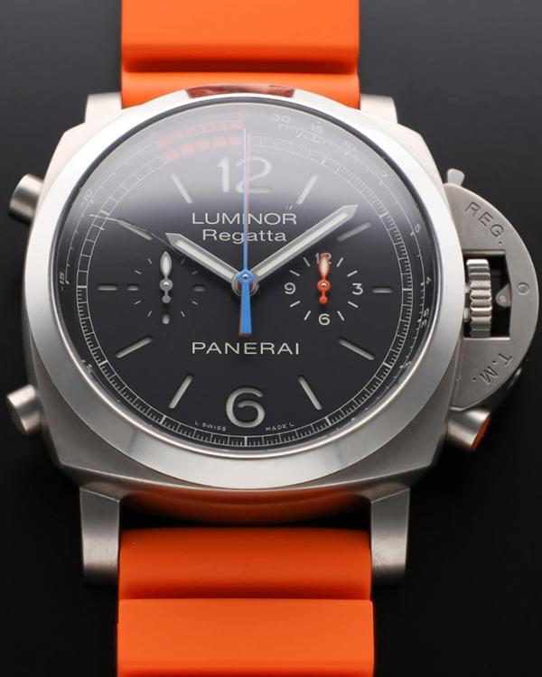 2016 Panerai Luminor 1950 Regatta 3 Days Chrono Flyback 47MM Black Dial Rubber Strap (PAM00526)