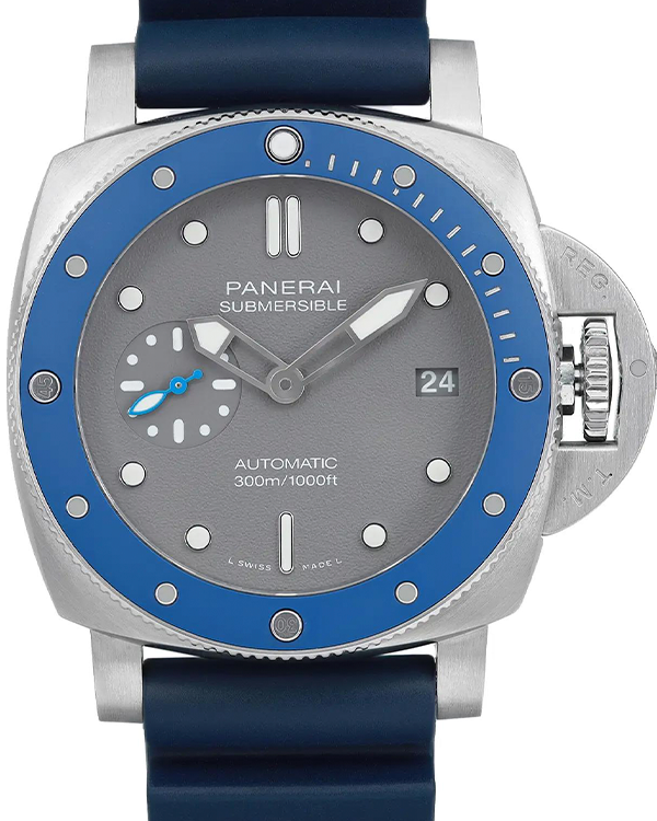 Panerai Luminor Submersible 42MM Grey Dial Steel Bracelet (PAM00959)