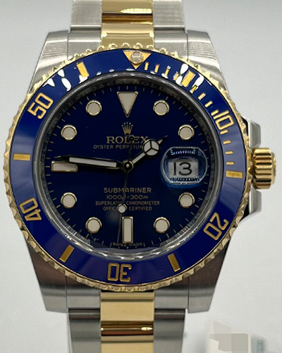 2017 Rolex Submariner Date "Bluesy" 40MM Dial Two-Tone Bracelet (116613LB)