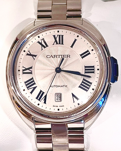 2017 Cartier Clé De Cartier 40MM Silver Dial Steel Bracelet (WSCL0007)