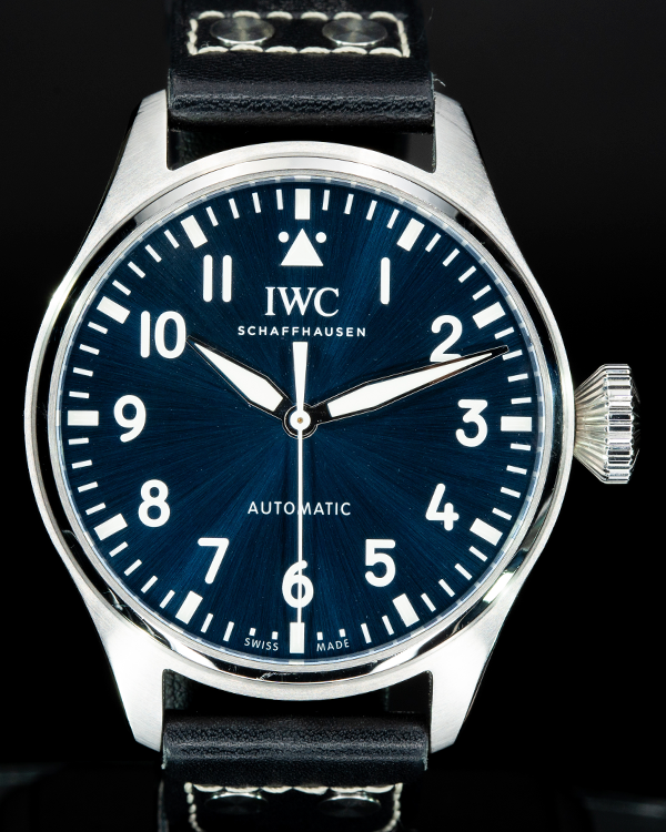 IWC Schaffhausen Big Pilot 43MM Blue Dial Leather Strap (IW329303)