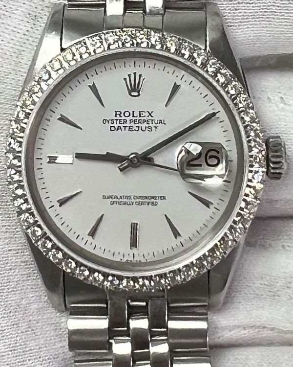 1983 Rolex Datejust 36MM White Dial Steel Jubilee Bracelet (1601)