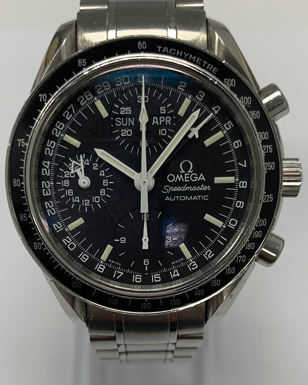 Omega Speedmaster Day Date 39MM Black Dial Steel Bracelet (3520.50.00)