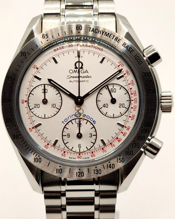 Omega Speedmaster Torino Olympic Limited Edition 39MM White Dial Steel Bracelet (3538.30)