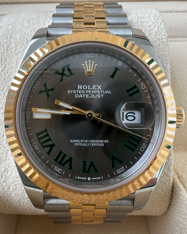 2023 Rolex Datejust "Wimbledon" 41MM Slate Dial Two-Tone Jubilee Bracelet (126333)