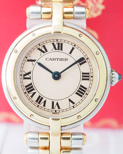 1989 Cartier Panthère De Cartier Vintage 24MM Quartz White Dial Two-Tone Bracelet (166920)