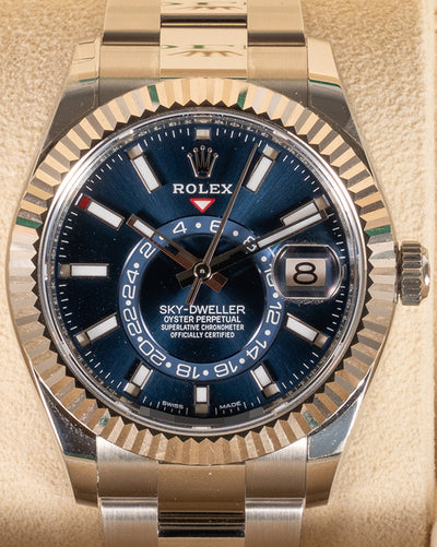 2021 Rolex Sky-Dweller 42MM Blue Dial Oyster Bracelet (326934)