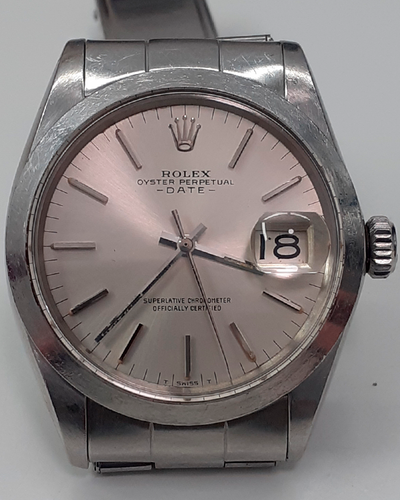 Rolex Oyster Perpetual Date 34MM Silver Dial Oyster Bracelet (1500)