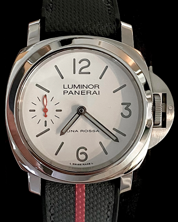 2022 Panerai Luminor "Luna Rossa" 44MM White Dial Rubber Strap (PAM01342)