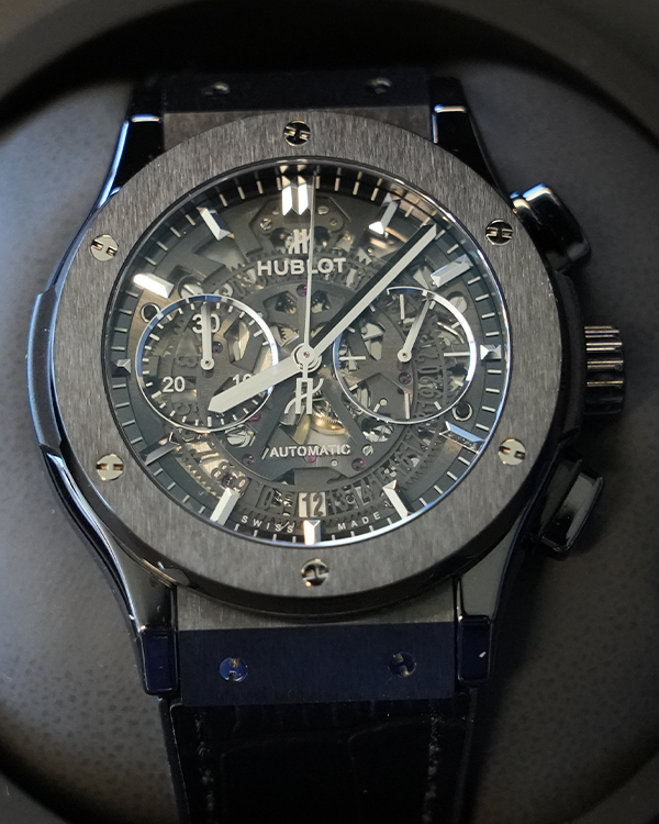 Hublot Classic Fusion Aerofusion "Black Magic" 45MM Ceramic Skeleton Dial (525.CM.0170.RX)