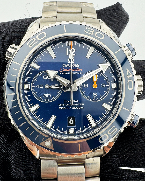 2019 Omega Seamaster Planet Ocean 600M 45.5MM Blue Dial Titanium Bracelet (232.90.46.51.03.001)