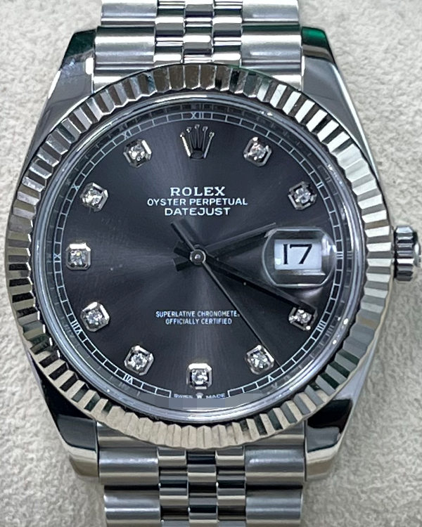 2021 Rolex Datejust 41MM Grey Dial Jubilee Bracelet (126334)