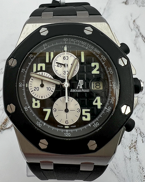 Audemars Piguet Royal Oak Offshore Chronograph 42MM Black Dial Rubber Strap (25940SK.OO.D002CA.01)