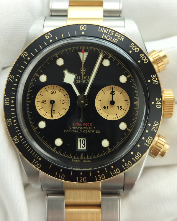 2021 Tudor Black Bay Chrono 41MM Black Dial Two-Tone Bracelet (79363N)