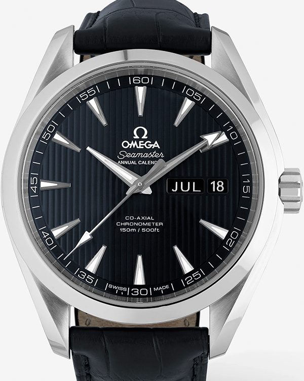 Omega Seamaster Aqua Terra Annual Calendar 43MM Blue Dial Leather Strap (231.13.43.22.03.002)