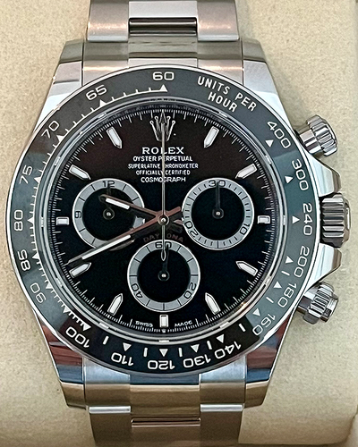 2024 Rolex Cosmograph Daytona 40MM Black Dial Oyster Bracelet (126500LN)