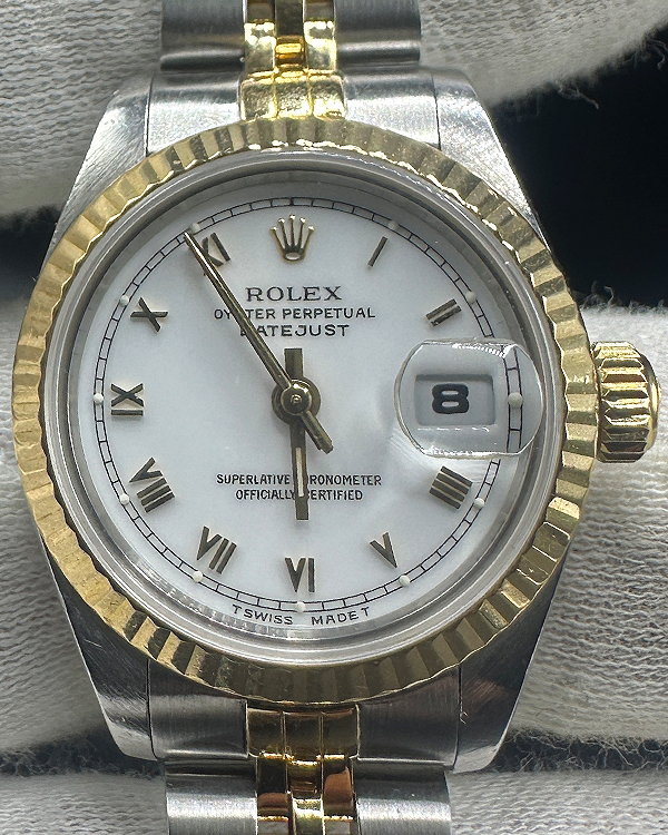 Rolex Lady-Datejust 26MM White Dial Two-Tone Jubilee Bracelet (69173)