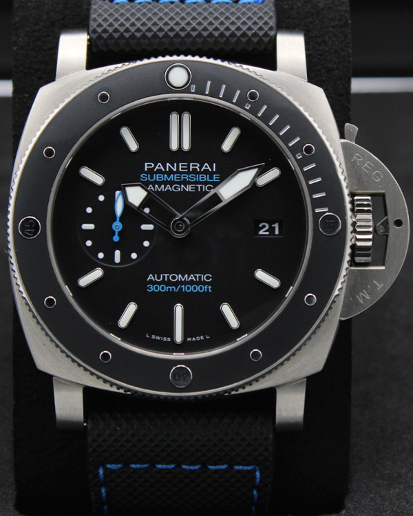 2022 Panerai Luminor Submersible Amagnetic 1950 3 Days 47MM Black Dial Rubber Strap (PAM01389)