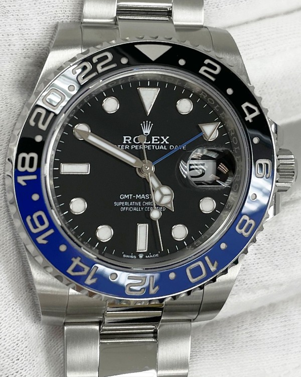 2023 Rolex GMT-Master II "Batman" 40MM Black Dial Oyster Bracelet (126710BLNR)