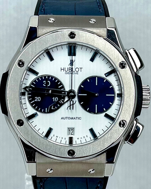 Hublot Classic Fusion 45MM White Dial Rubber/Leather Strap (521.NX.2090.LR.PLP11)