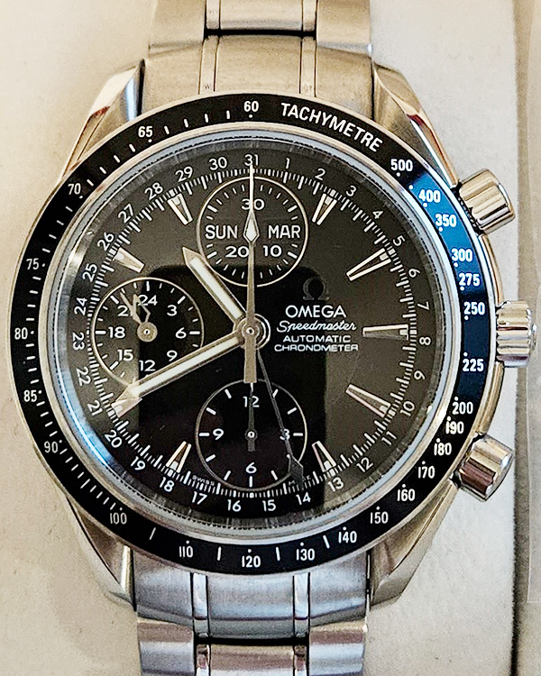 2014 Omega Speedmaster Day Date 40MM Black Dial Steel Bracelet (3220.5 ...
