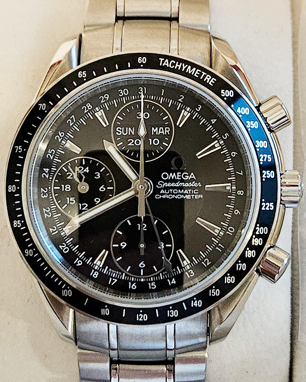 2014 Omega Speedmaster Day Date 40MM Black Dial Steel Bracelet (3220.50.00)