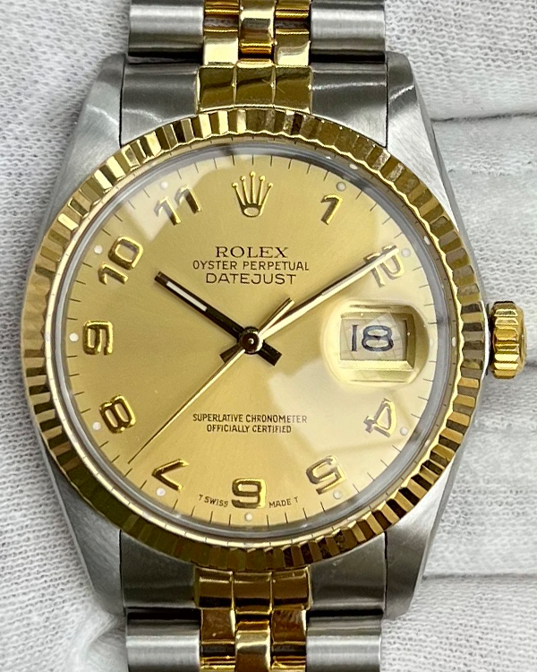 Rolex Datejust 36MM Champagne Dial Jubilee Bracelet (16013)