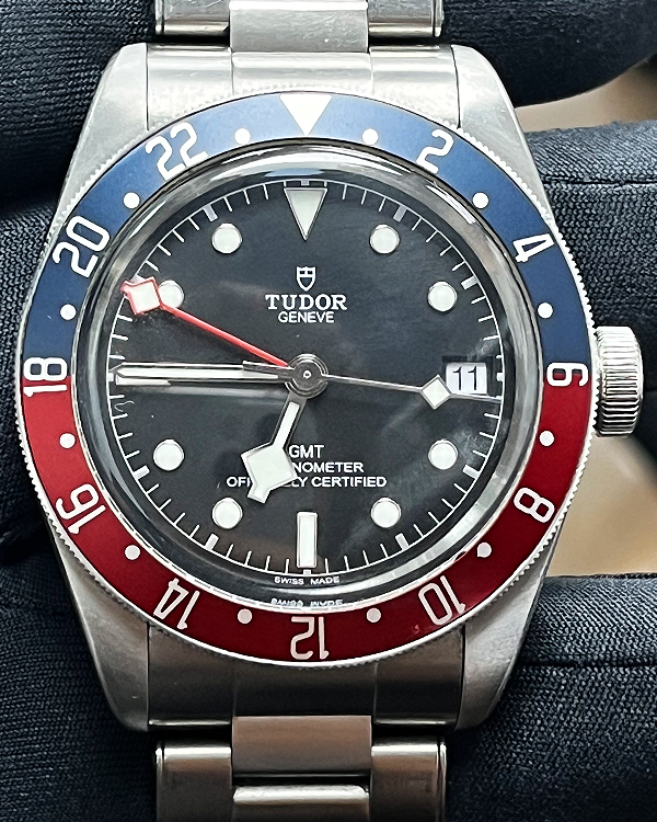 Tudor Black Bay GMT "Pepsi" 41MM  Black Dial Steel Bracelet (M79830RB)