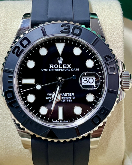 2022 Rolex Yacht-Master 42MM Black Dial Rubber Strap (226659)